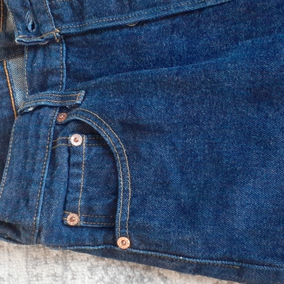 Levi's Button Fly Skinny Jeans Navy blue 29" Waist - Picture 8 of 11